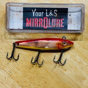 Vintage L&S Mirrolure 52M-28 three hook fishing lure